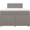 Box spring postel s matrací 120x200 cm textil [3288944] (Barva Taupe)