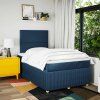Box spring postel s matrací 120x200 cm textil [3294317] (Barva Tmavě šedá)