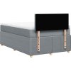 Box spring postel s matrací 120x200 cm textil [3287419] (Barva Tmavě hnědá)