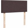 Box spring postel s matrací 120x200 cm textil [3287419] (Barva Tmavě hnědá)