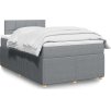 Box spring postel s matrací 120x200 cm textil [3287425] (Barva Černá)