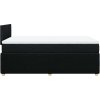 Box spring postel s matrací 120x200 cm textil [3287425] (Barva Černá)
