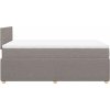 Box spring postel s matrací 120x200 cm textil [3287425] (Barva Černá)