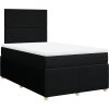 Box spring postel s matrací 120x200 cm textil [3292018] (Barva Černá)
