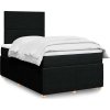 Box spring postel s matrací 120x200 cm textil [3292018] (Barva Černá)