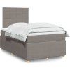 Box spring postel s matrací 120x200 cm textil [3292024] (Barva Tmavě šedá)