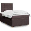 Box spring postel s matrací 120x200 cm textil [3292024] (Barva Tmavě šedá)
