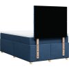 Box spring postel s matrací 120x200 cm textil [3293553] (Barva Modrá)