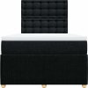 Box spring postel s matrací 120x200 cm textil [3292039] (Barva Černá)