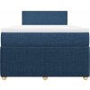 Box spring postel s matrací 120x200 cm textil [3289718] (Barva Černá)