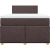 Box spring postel s matrací 120x200 cm textil [3286643] (Barva Tmavě hnědá)