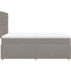 Box spring postel s matrací 120x200 cm textil [3291263] (Barva Černá)