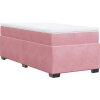 Box spring postel s matrací 100x200 cm samet [3285268] (Barva Růžová)