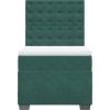 Box spring postel s matrací 100x200 cm samet [3290849] (Barva Tmavě zelená)