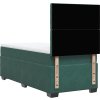 Box spring postel s matrací 100x200 cm samet [3290849] (Barva Tmavě zelená)