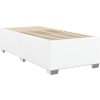 Box spring postel s matrací 100x200 cm umělá kůže [3290709] (Barva Bílá)