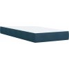 Box spring postel s matrací 100x200 cm samet [3286232] (Barva Modrá)