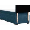 Box spring postel s matrací 100x200 cm samet [3286232] (Barva Modrá)