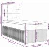 Box spring postel s matrací 100x200 cm samet [3294565] (Barva Tmavě zelená)