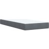 Box spring postel s matrací 100x200 cm samet [3288546] (Barva Světle šedá)