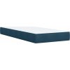 Box spring postel s matrací 100x200 cm samet [3288538] (Barva Modrá)