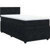 Box spring postel s matrací 100x200 cm samet [3289963] (Barva Tmavě šedá)