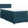 Box spring postel s matrací 100x200 cm samet [3289963] (Barva Tmavě šedá)