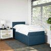 Box spring postel s matrací 100x200 cm samet [3289963] (Barva Tmavě šedá)