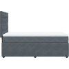 Box spring postel s matrací 100x200 cm samet [3292277] (Barva Tmavě zelená)