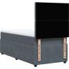 Box spring postel s matrací 100x200 cm samet [3292277] (Barva Tmavě zelená)