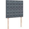 Box spring postel s matrací 100x200 cm samet [3292277] (Barva Tmavě zelená)
