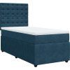 Box spring postel s matrací 100x200 cm samet [3292277] (Barva Tmavě zelená)