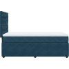 Box spring postel s matrací 100x200 cm samet [3292277] (Barva Tmavě zelená)