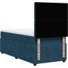 Box spring postel s matrací 100x200 cm samet [3292277] (Barva Tmavě zelená)