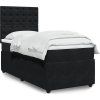Box spring postel s matrací 100x200 cm samet [3292277] (Barva Tmavě zelená)