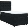 Box spring postel s matrací 100x200 cm samet [3292277] (Barva Tmavě zelená)