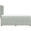 Box spring postel s matrací 100x200 cm samet [3292277] (Barva Tmavě zelená)