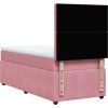 Box spring postel s matrací 100x200 cm samet [3292277] (Barva Tmavě zelená)