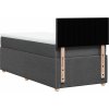 Box spring postel s matrací 90x200 cm textil [3289633] (Barva Tmavě šedá)