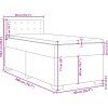 Box spring postel s matrací 90x200 cm samet [3286211] (Barva Tmavě šedá)