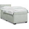 Box spring postel s matrací 90x200 cm samet [3286211] (Barva Tmavě šedá)