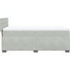 Box spring postel s matrací 90x200 cm samet [3286211] (Barva Tmavě šedá)