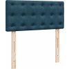 Box spring postel s matrací 90x200 cm samet [3286211] (Barva Tmavě šedá)