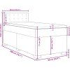 Box spring postel s matrací 90x200 cm samet [3286211] (Barva Tmavě šedá)