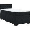Box spring postel s matrací 90x200 cm samet [3286211] (Barva Tmavě šedá)