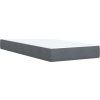 Box spring postel s matrací 90x200 cm samet [3286211] (Barva Tmavě šedá)