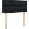 Box spring postel s matrací 90x200 cm samet [3286211] (Barva Tmavě šedá)