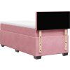 Box spring postel s matrací 90x200 cm samet [3286211] (Barva Tmavě šedá)