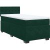 Box spring postel s matrací 90x200 cm samet [3286211] (Barva Tmavě šedá)