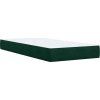 Box spring postel s matrací 90x200 cm samet [3286211] (Barva Tmavě šedá)